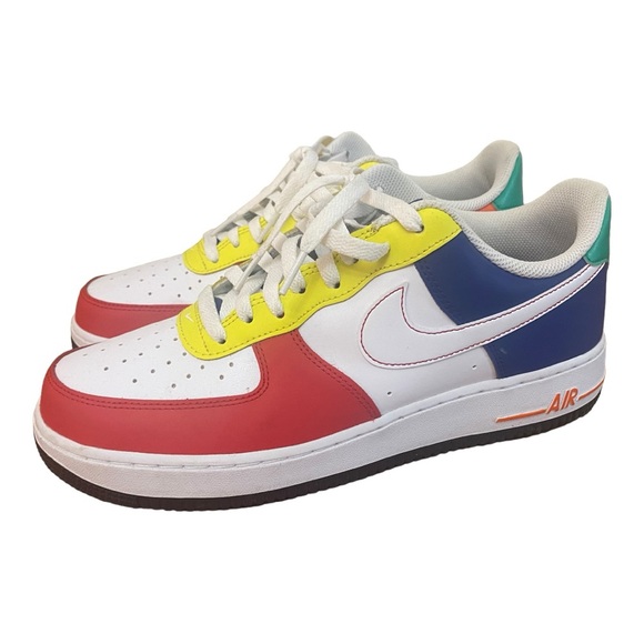 Nike Air Force 1 '07 LV8 Shoes University Red White Blue FN6840-657 Men's 10 - Picture 5 of 8